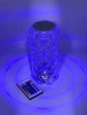 Нічник LED Crystal Rose Ambience RGB USB з пультом 22 см прозорий - изображение 4