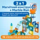 Детский конструктор 2-в-1: Marble Run + Магнитный конструктор (78 элементов) для мальчиков и девочек из труб с шариками и катапультой (NO.78-7) - изображение 1