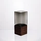Ваза для цветов квадратная стеклянная 8×8×20 (см) декоративна HP-19-160-1 - изображение 2
