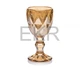 Набір чарок із кольорового скла 6шт Glassware 40 мл Золотий EK12317 - изображение 2