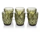Набір кольорових склянок 6шт Glassware 270 мл 6 Смарагдовий EK8600 - изображение 1
