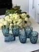 Набір кольорових склянок 6шт Glassware 270 мл Синій EK9011 - изображение 4