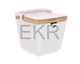 Цукорниця порцелянова з ложкою та бамбуковою кришкою Grace 10.5 х 9.5 см (289-410) - изображение 3