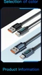 Кабель зарядки USB - Type C Essager 100W 2м с дисплеем (EXCT-XYA01-P) - изображение 7
