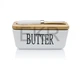 Маслянка керамічна 280 мл з ножом та бамбуковою кришкою 15 х 9 х 6.5 см Butter (PJ03629) - изображение 2