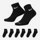 Набор женских носков коротких хлопковых Nike U Nk Evry Pls Cush Ankl 6Pr-Bd SX6899-010 38-42 6 пар Black/White (888408261076) - изображение 4