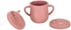 Набір посуду для годування дітей Ikonka темно-рожевий 9 елементів (5903039751118) - зображення 4