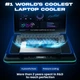 Охлаждающая подставка для ноутбука KLIM Turbofrost — 4 турбо вентилятора 4000 об/мин, RGB-подсветка, питание USB или сети - изображение 2