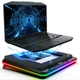 Охлаждающая подставка для ноутбука KLIM Turbofrost — 4 турбо вентилятора 4000 об/мин, RGB-подсветка, питание USB или сети - изображение 6