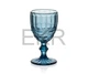 Набір келихів для вина із кольорового скла Vintage Glassware 6 шт 260 мл Синій EK9458 - изображение 2