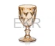 Келихи для вина з кольорового скла 6 шт Glassware 260 мл Золотий 08JX-DLX - изображение 5
