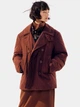 Рубашка хлопковая женская Uniqlo 402640293 XS Коричневая в клетку (1159797492) - изображение 9