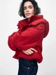 Куртка демисезонная короткая с капюшоном женская Gap 273312600 XL Красная (1159835289) - изображение 5