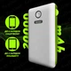 Повербанк умб 20000 mah со встроенными кабелями micro usb type c lightning Andowl Q-T70Х1 павербанк для телефона роутера устройств powerbank внешний портативный аккумулятор повербанки большой емкости бело зеленый - изображение 4