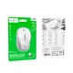 Беспроводная мышь Hoco GM41, 2.4G, BT, 800-1600DPI, 1xAA, white - изображение 4