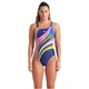 Купальник Arena Water Fluids Swimsuit Swim Pro 008837-570 Темно-синій/Рожевий/Салатовий 44 (3468337533313) - изображение 1