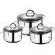 Набор посуды Bergner Classic 1.7 л, 2.3 л, 3.3 л 6 предметів (BG-6284) - изображение 1