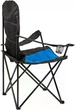 Стул раскладной Skif Outdoor Soft Base с высокой спинкой, подлокотниками и подстаканником (Black/blue) - изображение 2