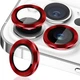 Защитное стекло Epik Metal Classic на камеру (в упак.) для Apple iPhone 15 Pro (6.1") / 15 Pro Max (6.7") Красный / Red - изображение 5