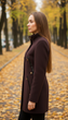 Пальто VOLANGE 42 Коричневый (DS-0923-Dark-brown) - изображение 2
