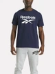 Koszulka męska bawełniana Reebok Chad Big Logo Crew N 100240895 2XL Granatowa (1200175462835) - obraz 1