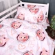 Комплект постельного белья Mirson Семейный 2 x 143 x 210 см Бязь 17-0872 Labubu Love (2200012151167) - изображение 4