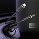 Аудіокабель HOCO UPA30 Friend digital audio conversion cable Type-C Black (6942007625524) - зображення 4