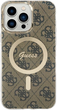 Etui plecki Guess IML 4G MagSafe do Apple iPhone 15 Pro Max Brown (3666339194611) - obraz 2