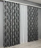 Комплект готовых штор VR-Textil Лен Премиум № 1838ш Графитовый с серым 150х290 см 2 шт (33-0824) - изображение 4
