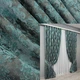 Комплект готовых штор VR-Textil Лен Премиум № 1837ш Серый с бирюзовым 200х295 см 2 шт (32-155) - изображение 1