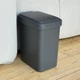 Ведро для мусора MBM HOME BIN-04 6L ANTHRACITE пластиковое антрацитовое - изображение 4