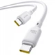 Дата кабель Baseus Silky Series OS Fast Charging Type-C to Type-C 100W (1m) (P10377704) (Moon White) (245477) - зображення 3