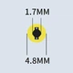 Кабель-переходник PD 65W Type-C на DC 4.8x1.7 на 18.5-20V вольт 1.5 м для подзарядки ноутбука Asus HP с триггером (1.5 метра) Power Delivery и другой техники от повербанка powerbank и зарядного устройства Ymiot - изображение 2
