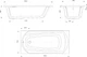 Ванна акриловая DEVIT Sigma 16075130N (160) с ножками SET01U - изображение 2