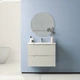 Тумба подвесная DEVIT Acqua 60 c умывальником 088168V бежевая - изображение 2