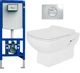 Инсталляция DEVIT 90.210 c панелью смыва + унитаз Comfort New 3120123 c сиденьем Soft Close - изображение 1