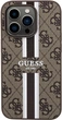 Etui plecki Guess 4G Printed Stripes MagSafe do Apple iPhone 15 Pro Max Brown (3666339203474) - obraz 1