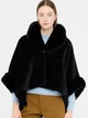 Ponczo damskie ciepłe Liu Jo 2F5051T0300-22222 One Size Czarne - obraz 1