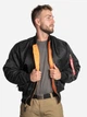 Kurtka bomberka męska Alpha Industries 100101-03 XL Czarny/Pomarańczowy - obraz 1