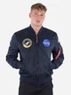 Бомбер чоловічий Alpha Industries 166107-07 XL Синій (800070330267) - зображення 1