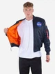 Бомбер чоловічий Alpha Industries 166107-07 XL Синій (800070330267) - зображення 5