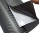Карбонова плівка 3D, чорна, 50 см × 350 см - зображення 3