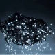 Новогодняя уличная гирлянда Бахрома 36 м 600 LED черный провод белый IP44 с эффектом флеш для украшения фасадов и террас - изображение 4