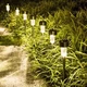Набор садовых фонарей на солнечных батареях 10 шт LED лампы для дачи и двора без электричества - изображение 6
