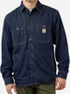Сорочка джинсова чоловіча Carhartt 105605-H84 L Синя (800070350123) - зображення 1
