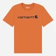 Koszulka męska bawełniana Carhartt 103361-Q66 S Pomarańczowa - obraz 3