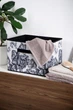Кошик IDEA HOME Anthracite Flowers NP-103R (38см) - зображення 2