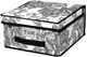 Корзина IDEA HOME Anthracite Flowers NP-101M (30см) - изображение 1