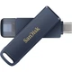 USB флеш накопитель SanDisk 128GB Phone Drive for iPhone Metallic Sky Lightning/Type-C U (SDIXD0N-128G-GN6NE) - изображение 5