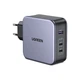 Зарядное устройство Ugreen 3xUSB 140W (2хUSB-C+USB-A) Gan CD289 with C to C Cable 1.5m (90549) - изображение 1